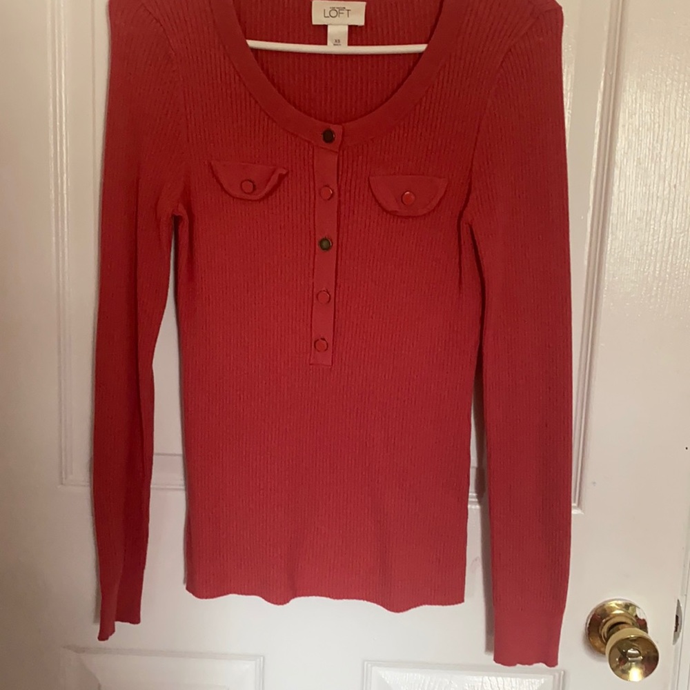 Loft pink sweater!